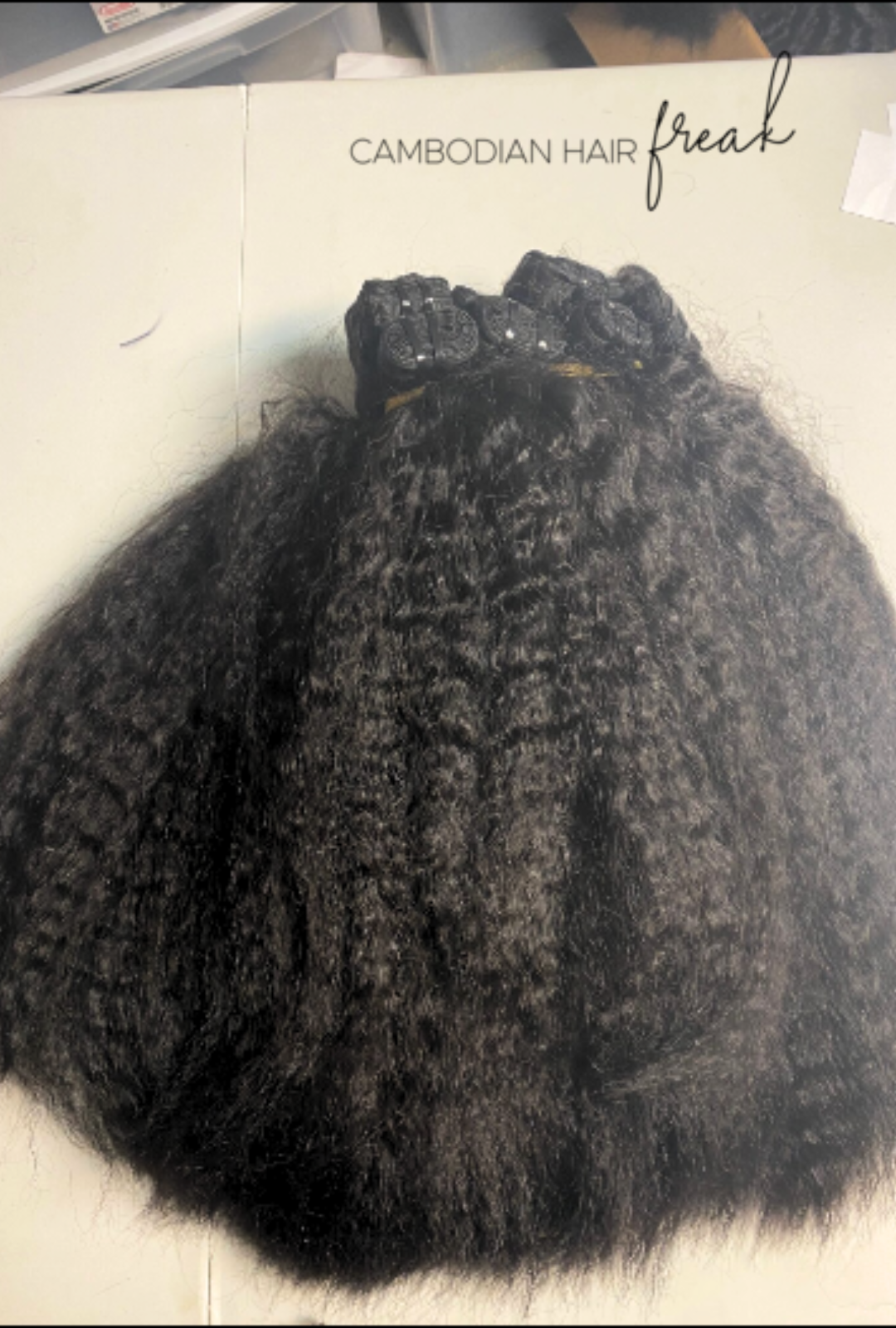 Cambodian Kinky Straight Hair Extensions