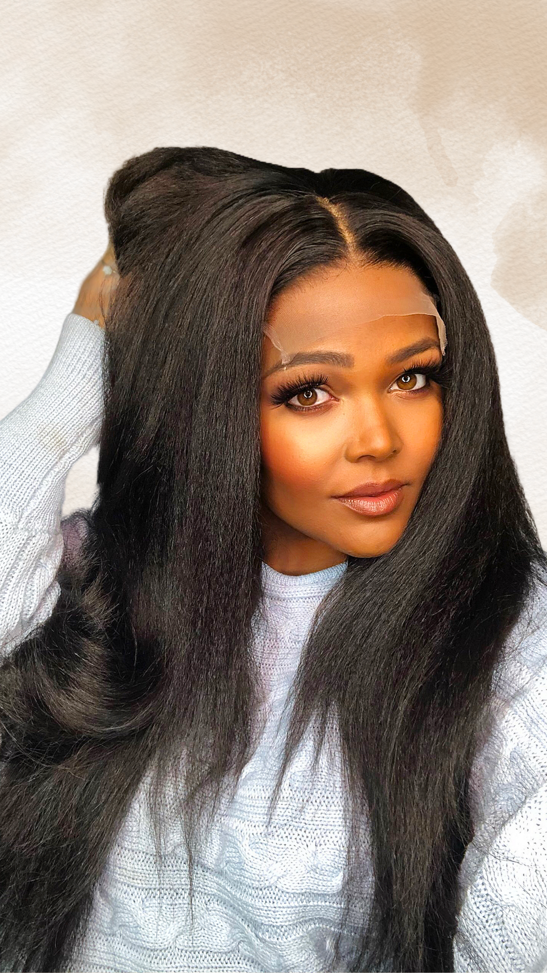 Cambodian Kinky Straight Hair Extensions